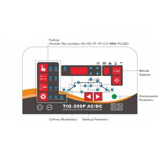 Spawarka inwertorowa TIG-200P ACDC